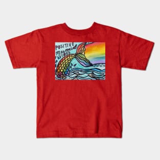 Positive Mermaid vibes Kids T-Shirt